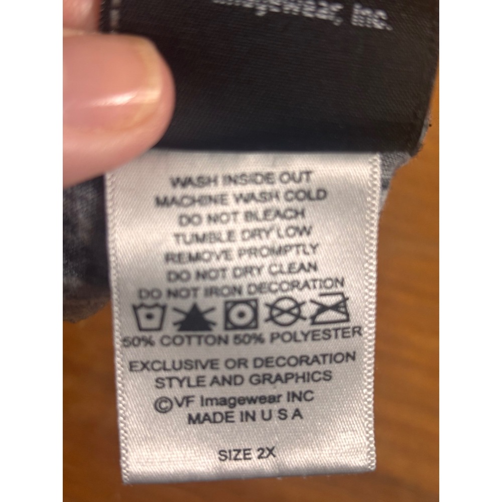 Harley Davidson Womens Tank Top 2X Gray Striped Viking Land Brainerd MN V-Neck - Picture 8 of 8